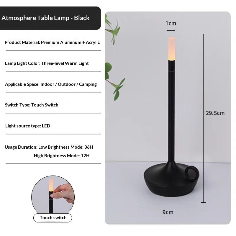 Touch Night Light Led Desk Lamps Candlelight Table Lamp