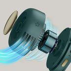 Portable Clip-On Cooling Fan Hands-Free Waist & Neck Leafless Fan with 3 Speeds USB Rechargeable for Outdoor and Travel