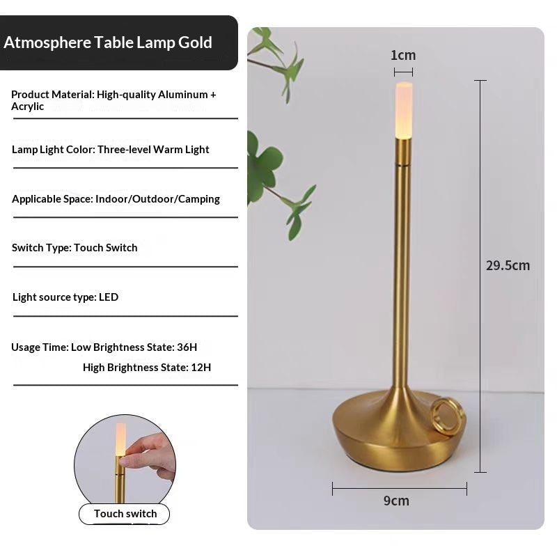 Touch Night Light Led Desk Lamps Candlelight Table Lamp