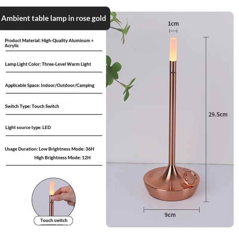 Touch Night Light Led Desk Lamps Candlelight Table Lamp