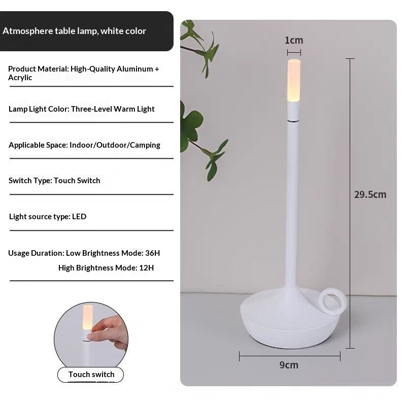 Touch Night Light Led Desk Lamps Candlelight Table Lamp