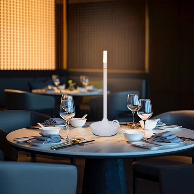 LED Candle Charging Restaurant Bar Lamp Desktop Decoration Atmosphere Touch Night Light Led Desk Lamps Candlelight Table Lamp