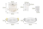 Large-capacity Rotatable Plastic Four-compartment Kettle Kitchen Gadgets