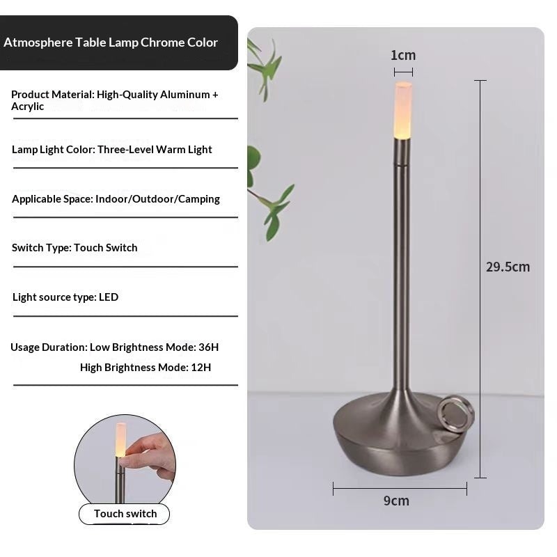 Touch Night Light Led Desk Lamps Candlelight Table Lamp
